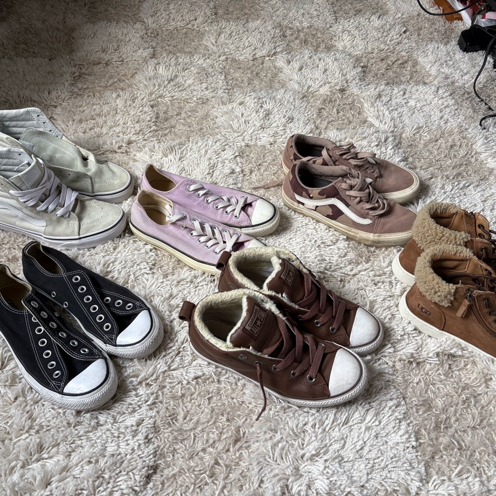 Converse Athletic Shoes - Black, White, Pink, Brown $80 for all